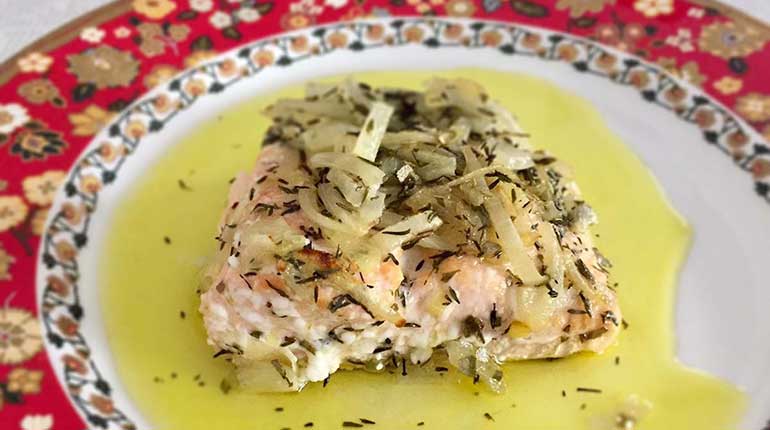 Salmone al forno