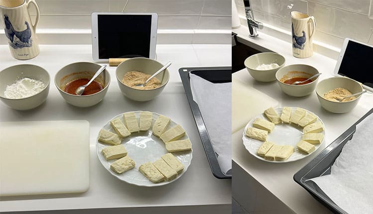 Ingredienti dei bastoncini di tofu piccanti